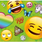 Servet Emoji fun rainbow 25x25cm | 16 stuks