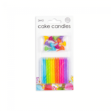 Globos Nordic Colored cake candles 24 pieces