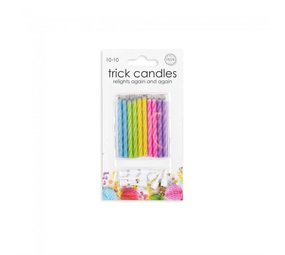Globos Nordic Colored Fop Cake candles 10 pieces Globos Nordic Colored Fop Cake candles 10 pieces
