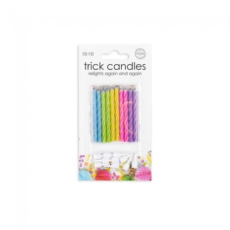 Globos Nordic Colored Fop Cake candles 10 pieces Globos Nordic Colored Fop Cake candles 10 pieces