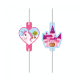 Procos Party Unicorn Castle Paper Straws | 4 pieces Procos Party Unicorn Castle Paper Straws | 4 pieces
