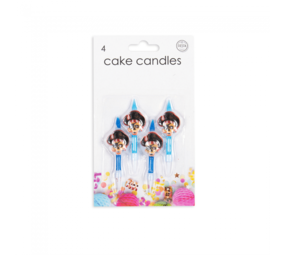 Globos Nordic Bougies de gâteau aux pirates 4 pièces