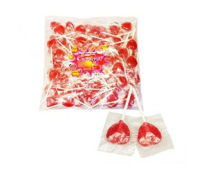 Lollipop Heart Shape 8 cm | Poche 100 pièces Lollipop Heart Shape 8 cm | Poche 100 pièces