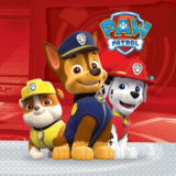 Procos Party Paw Patrol Servetten rood 33x33cm | 20 stuks