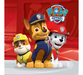 Procos Party Paw Patrol Serviettes Rouge 33x33cm | 20 morceaux Procos Party Paw Patrol Serviettes Rouge 33x33cm | 20 morceaux