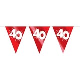 Haza - Witbaard Vlaggenlijn Robijn 40 jaar getrouwd | per stuk