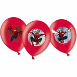 Spiderman ballonnen rood | 6 stuks