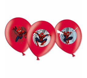 Spiderman -Luftballons rot | 6 Stück Spiderman -Luftballons rot | 6 Stück