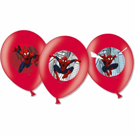 Spiderman Balloons Red | 6 pieces Spiderman Balloons Red | 6 pieces