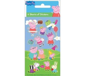 Peppa Pig Sticker | 6 Blätter Peppa Pig Sticker | 6 Blätter