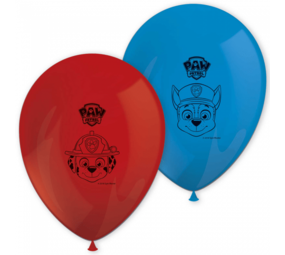 Procos Party Paw Patrol Ballonnen rood-blauw | 8 stuks Procos Party Paw Patrol Ballonnen rood-blauw | 8 stuks