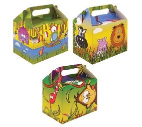 Henbrandt Feestbox jungle dieren | per stuk Henbrandt Feestbox jungle dieren | per stuk