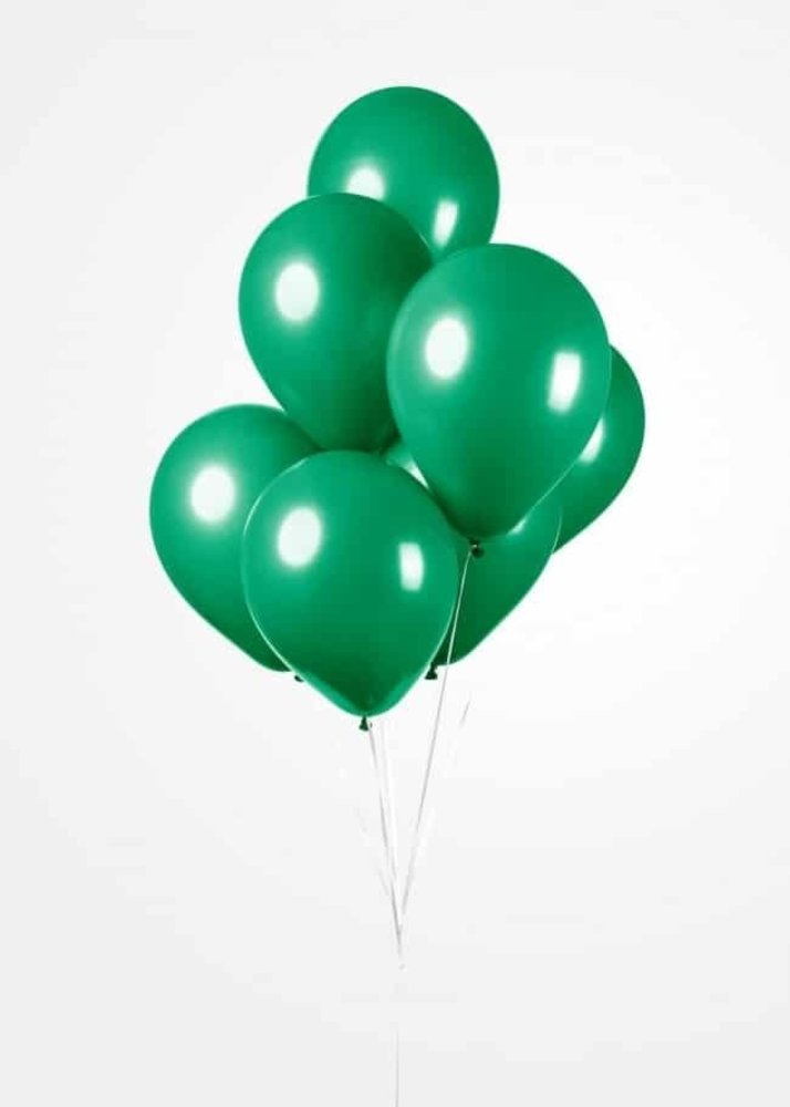 Ballons vert foncé 30cm | 50 pièces