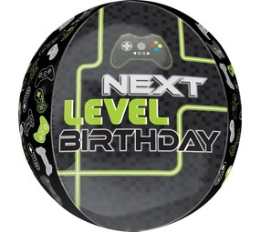 Orbz ballon Game Controller Next Level Birthday | Rond 38cm Orbz ballon Game Controller Next Level Birthday | Rond 38cm