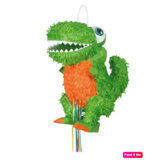 Unique Party Dinosaure T-REX 3D Pull PINATA | 40x20x35cm