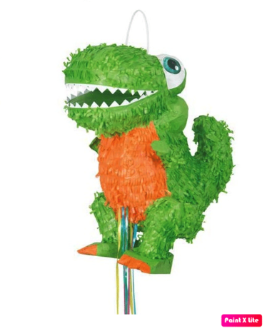 Unique Party Dinosaurus T-Rex 3D Pull Pinata | 40x20x35cm