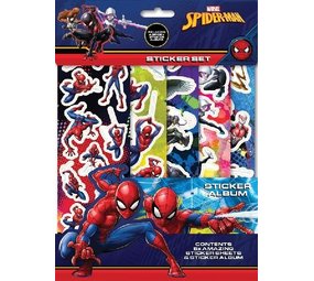 Sticker Set Spiderman avec album | 5 feuilles Sticker Set Spiderman avec album | 5 feuilles