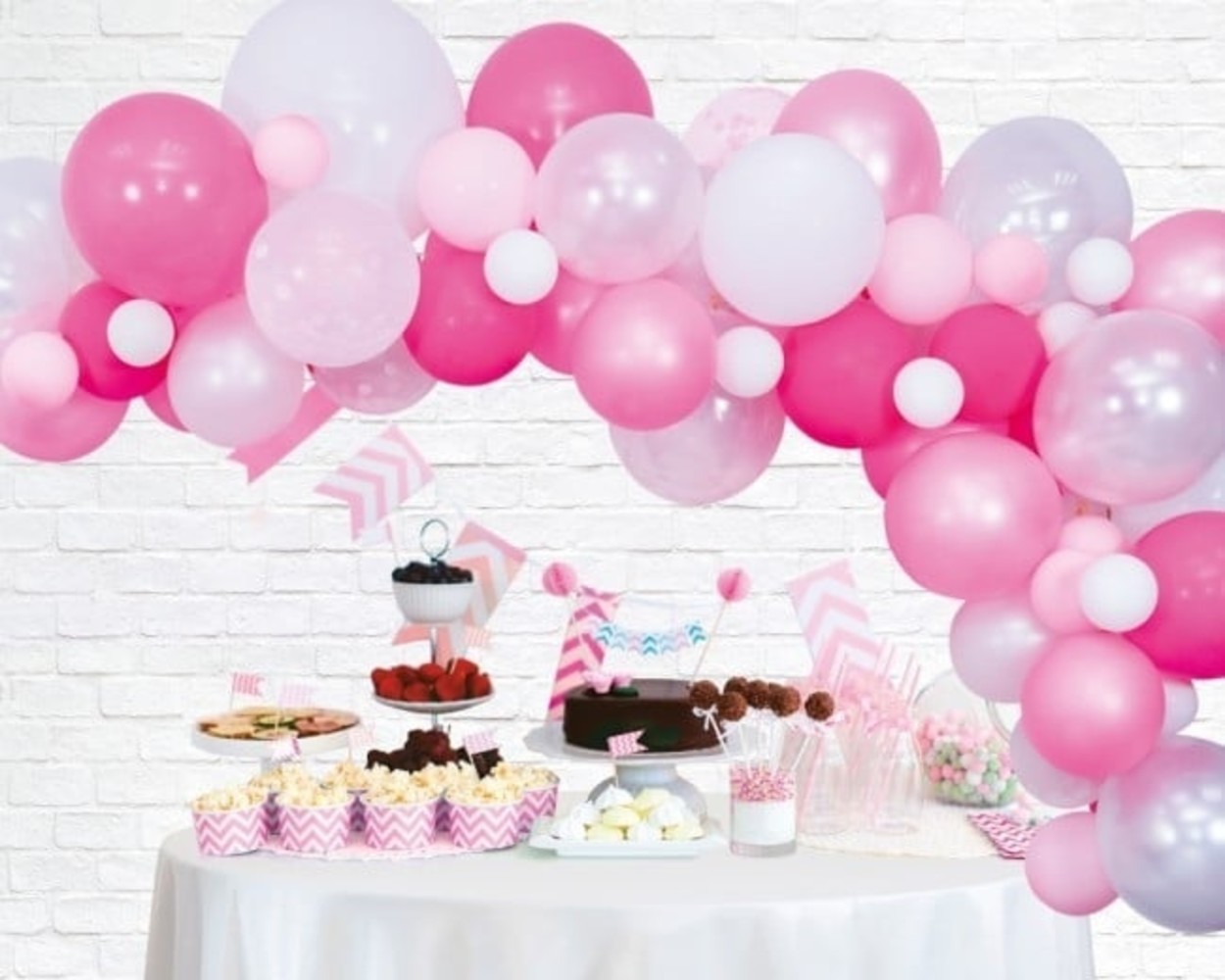 Pink balloon arch Pink balloon arch