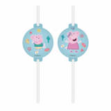 Peppa Pig rietjes papier | 4 stuks Peppa Pig rietjes papier | 4 stuks