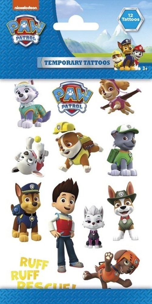 Procos Party Paw Patrol Tattoos | per sheet Procos Party Paw Patrol Tattoos | per sheet