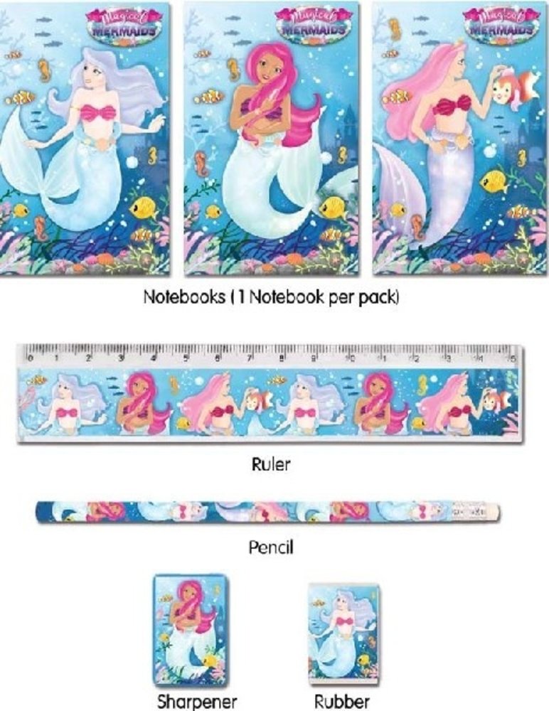 Henbrandt Mermaid Writing Set 5-piece | per Unit Henbrandt Mermaid Writing Set 5-piece | per Unit