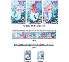 Henbrandt Mermaid Writing Set 5-piece | per Unit Henbrandt Mermaid Writing Set 5-piece | per Unit