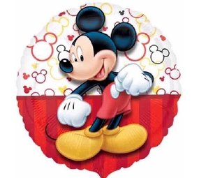 Heliumballon Mickey Mouse Red-White 45cm | leer Heliumballon Mickey Mouse Red-White 45cm | leer