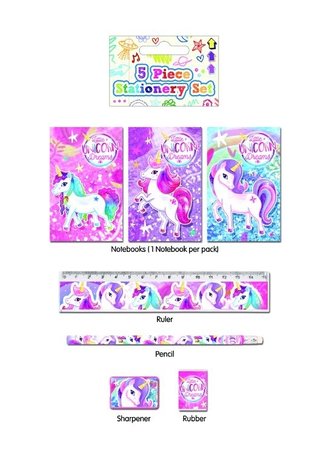 Henbrandt Ensemble d'écriture Licorne 5 pièces | par unité