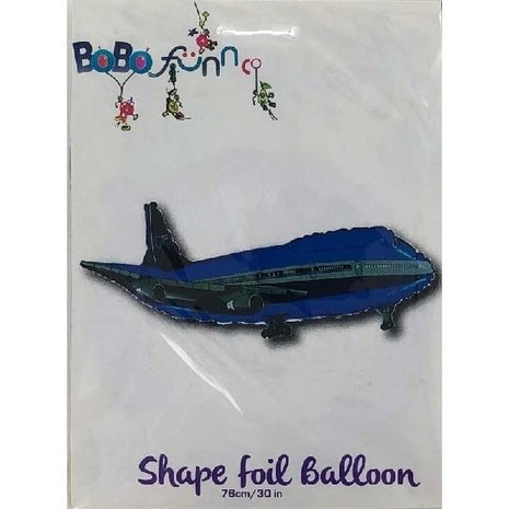 Helium ballon Vliegtuig 76cm | leeg