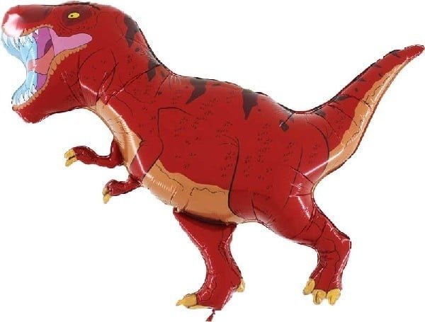 Supershape hélium ballon rouge T-Rex Dino | 91 cm