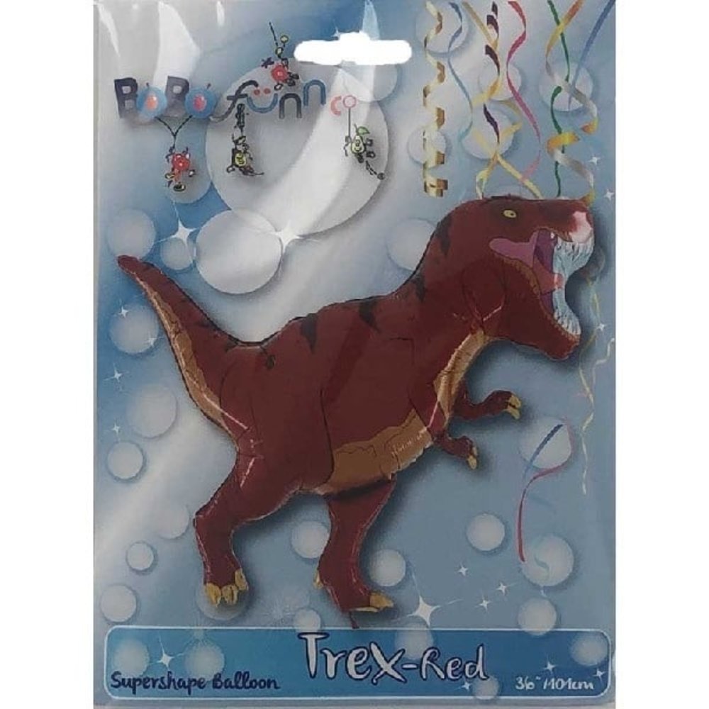 Supershape helium ballon Red T-Rex Dino | 91 cm
