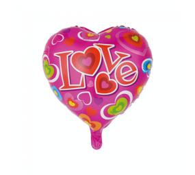 Globos Nordic Helium ballon 'Love' hartvorm | 45 cm Globos Nordic Helium ballon 'Love' hartvorm | 45 cm