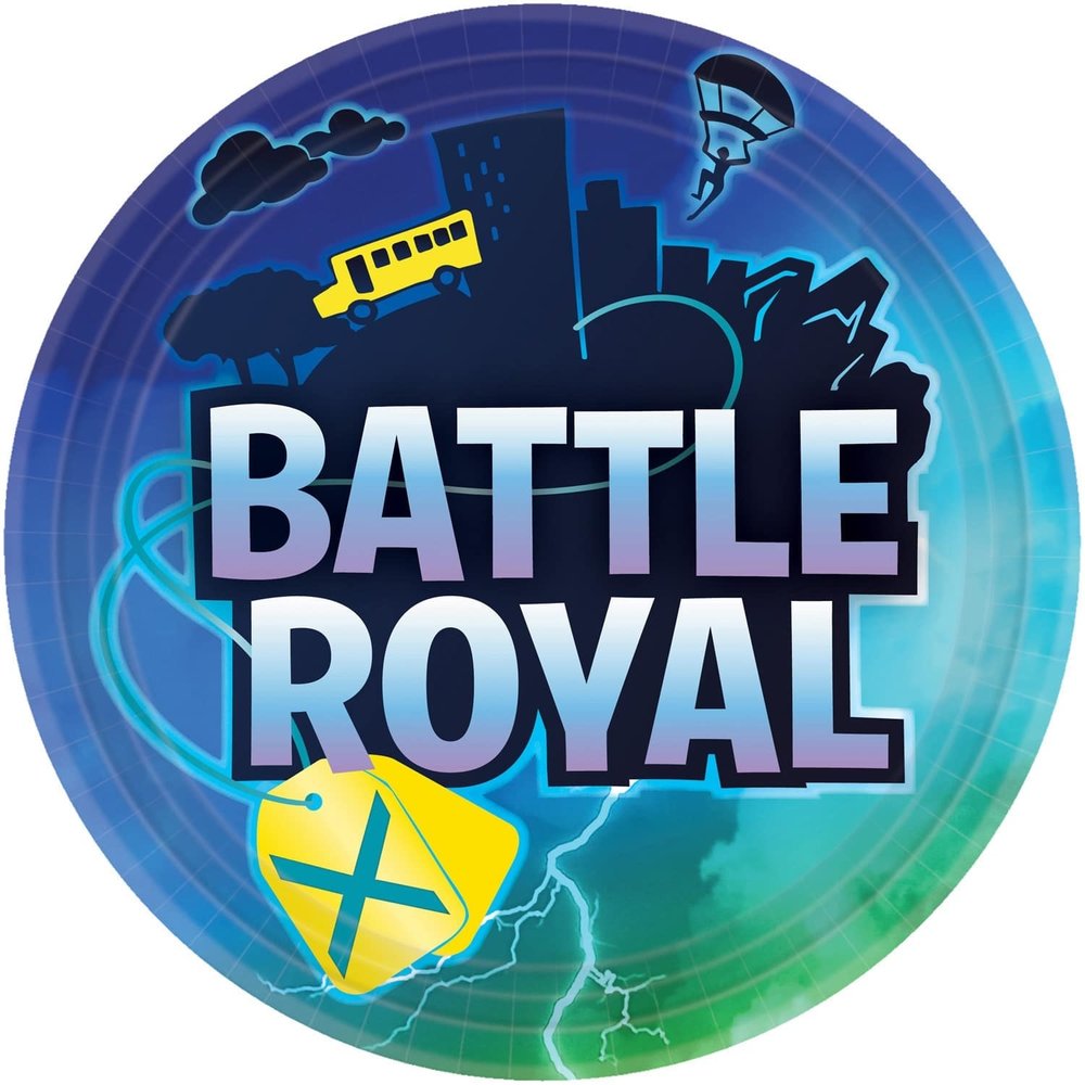 Amscan Fortnite Battle Royal Plates 23cm | 8 pieces