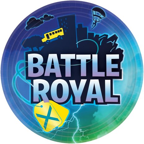 Amscan Fortnite Battle Royal Plates 23cm | 8 Stücke Amscan Fortnite Battle Royal Plates 23cm | 8 Stücke
