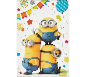 Amscan Minions Uitdeelzakjes Feest | 8 stuks Amscan Minions Uitdeelzakjes Feest | 8 stuks