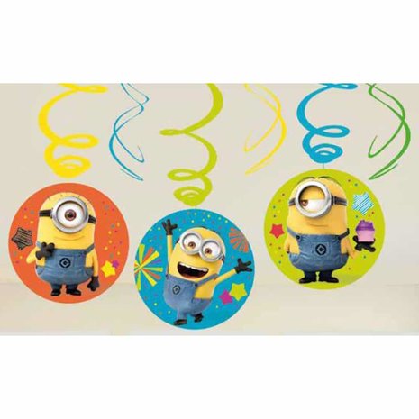 Minions Décoration Swirls | 6 morceaux