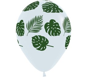 Tropische bladeren ballonnen 30cm | 5 stuks Tropische bladeren ballonnen 30cm | 5 stuks