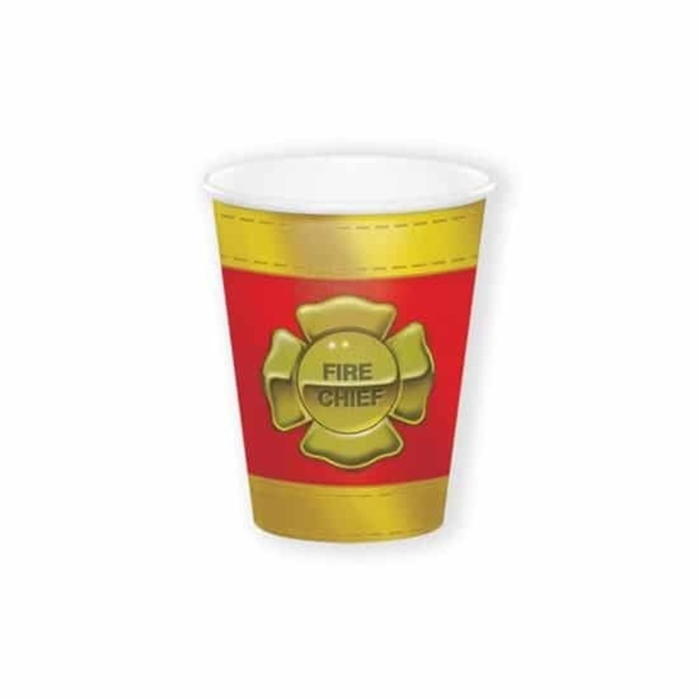 Creative Converting Feuerwehrbecher 266ml | 8 Stücke