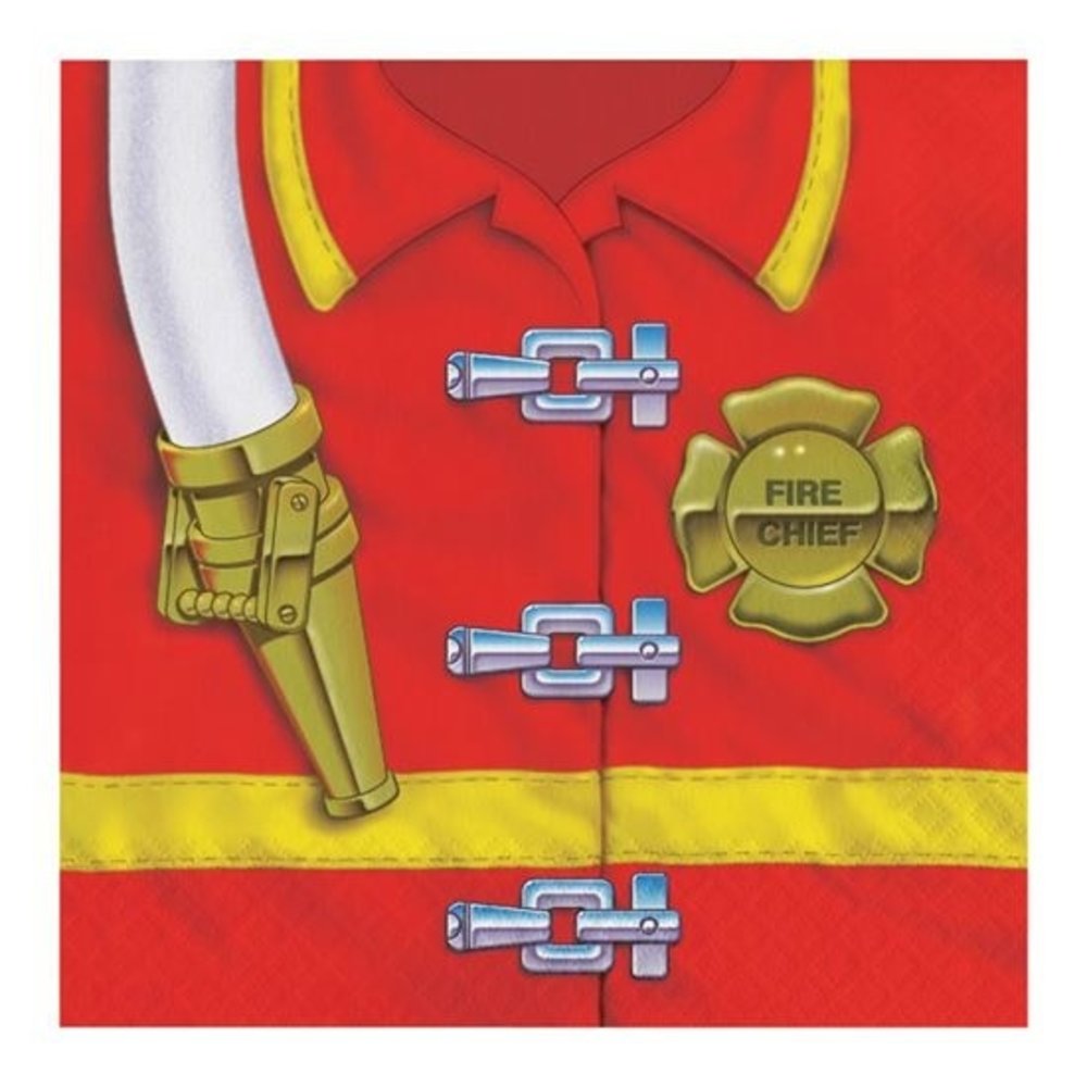 Creative Converting Serviettes de département d'incendie 33x33cm | 16 pièces Creative Converting Serviettes de département d'incendie 33x33cm | 16 pièces