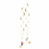Boland Unicorn Gold Hanging Decoration 85cm | 2 pieces Boland Unicorn Gold Hanging Decoration 85cm | 2 pieces