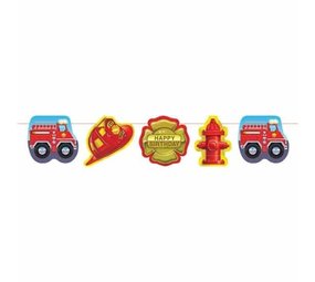 Creative Converting Brandweer Letterslinger | 3,70 mtr Creative Converting Brandweer Letterslinger | 3,70 mtr