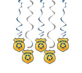 Creative Converting Politie feestje hangdecoratie | 5 stuks