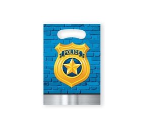 Creative Converting Hand -out bags police party | 8 pieces Creative Converting Hand -out bags police party | 8 pieces