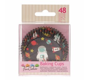 Baking cups Space | 48 stuks Baking cups Space | 48 stuks