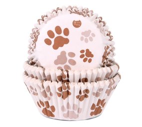 House of Marie Baking cups Hondenpootjes | 50 stuks House of Marie Baking cups Hondenpootjes | 50 stuks