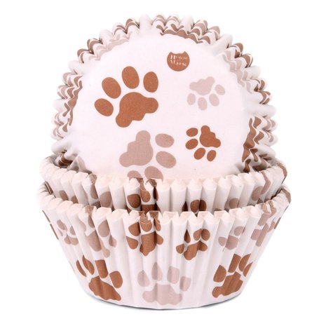House of Marie Baking Cups Dog Foots | 50 pieces House of Marie Baking Cups Dog Foots | 50 pieces