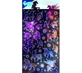 Globos Nordic Unicorn Glitter Stickers | per sheet Globos Nordic Unicorn Glitter Stickers | per sheet