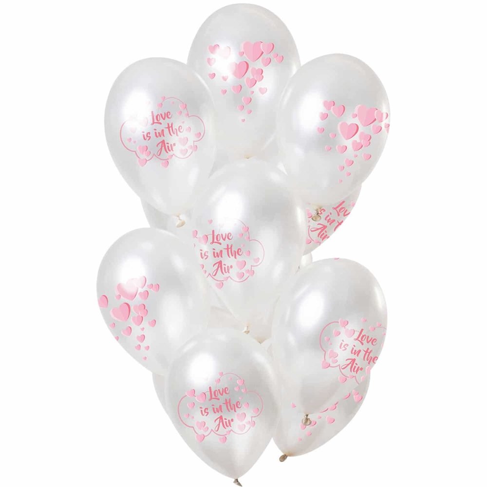 Ballonnen set Love is in the Air 30cm | 12 stuks Ballonnen set Love is in the Air 30cm | 12 stuks