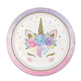 Creative Converting Baby Unicorn Borden 23cm | 8 stuks Creative Converting Baby Unicorn Borden 23cm | 8 stuks