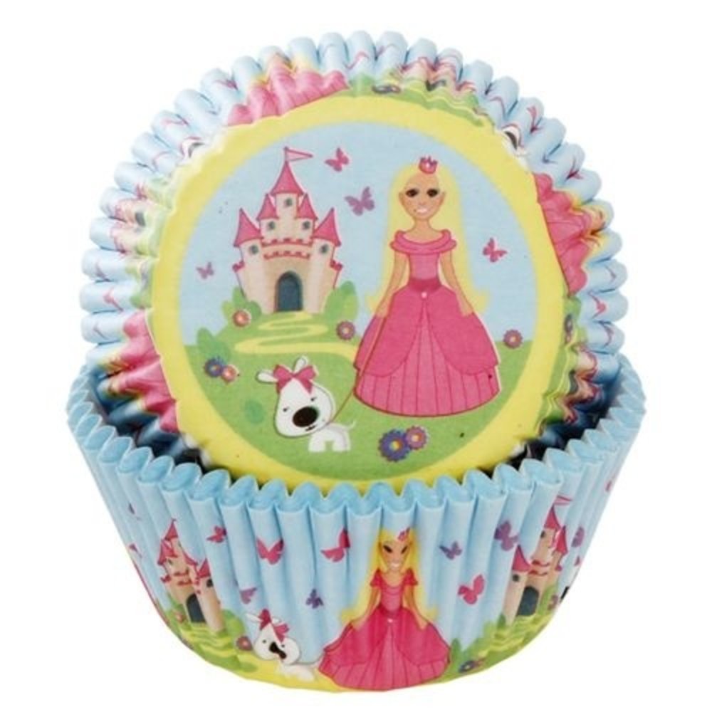 Baking cups Prinses met kasteel | 50 stuks Baking cups Prinses met kasteel | 50 stuks
